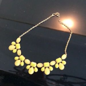 Gold and yellow costume jewelry necklace
